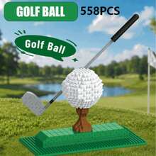 Colección de 834 piezas de bloques de construcción con diseño creativo, decoración de golf, fútbol, guante dorado, trofeo de mejor puntuación, decoración del hogar & colección, regalo de Navidad/Año Nuevo/Vacaciones/Cumpleaños - Multicolor - Ver 14