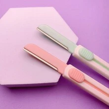 1/3/6pcs Retractable Eyebrow Grooming Set, Stainless Steel Eyebrow Scissors, Portable Beauty Tool, Outdoor Travel Makeup Supplies, Ideal Gift For Women, Mom, Girlfriend, Sister And Friend - Multicolor - View 6