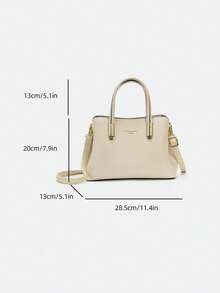 Dedoo Light Luxury Fashion Versatile Multi-Compartment Large Capacity Handbag & Crossbody Bag - Beige - View 7