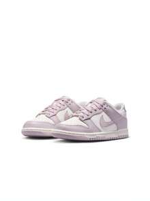Teenager NIKE DUNK LOW (GS) Casual Shoes Low-Top FB9109-122 - White - View 4