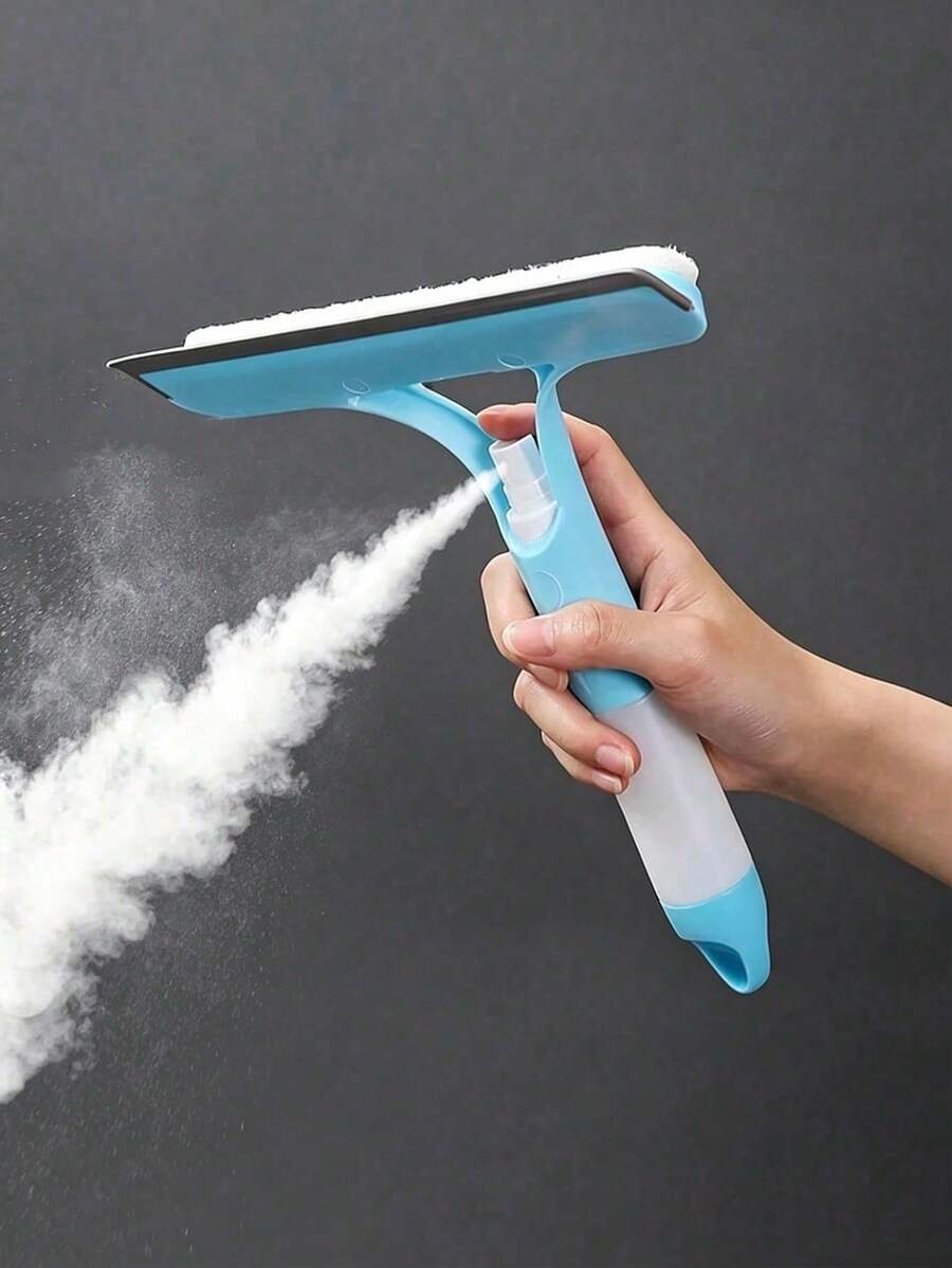 Multifunctional Short Handle Window Squeegee, Powerful Handheld Spray Window Cleaner, Suitable For Renters, Also A Thoughtful Gift For Friends, Can Be Used To Clean Bathroom, Kitchen, Living Room And Bedroom, Essential For Back To School, Effectively Cleans Mirrors And Windows