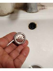 8件組鍍層水槽溢流蓋環,耐用光滑表面,附穿孔排水孔,易於安裝,適用於廚房與浴室水槽,耐腐蝕替換零件,防止水槽溢流 - 溢水環 - 查看 8