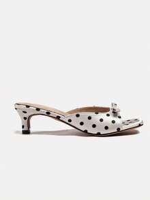 2026 Spring/Summer New Women's Mule Style High Heel Sandals - Beige - View 5