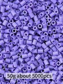 5000顆迷你熔珠 2.6mm 微型熔珠 DIY 燙貼珠 Perler 珠 Fusion 珠 燙貼珠玩偶，適用於珠寶製作、像素藝術燙貼耳環、手工玩偶吊飾、裝飾飾品 - 多色 - 查看 20