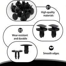 50PCS Car Plastic Rivet Clips, Bumper & Fender Liner Fixing Clips, Interior Trim Panel Reinforcement Fasteners, Universal Vehicle Repair Replacement Accessories - 50Pcs Press-fit Buckle - View 10