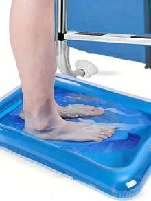 Portable Collapsible Inflatable Foot Bath Basin,Portable Collapsible Footbath For Swimming Pool Entrances,PVC Composite Collapsible Footbath,Essential Accessory For Multi-Component Pool Cleaning,Pvc Pet Bathing Tub Bath Tub,Bath Tub Collapsible - Multiple Styles - View 2
