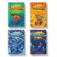 Maze Practice Book, Improve Concentration, Route Puzzles Train Patience, Observation And Step-By-Step Thinking Skills, Perfect For Developing A Habit Of Consistent Practice At Home Or On The Go. Back To School - Maze Workbook - View 1