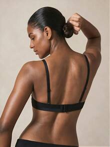 Veilyse Women's Seamless Supportive Wireless Bra With Lift And Shaping, Comfortable For Summer - Black - View 2