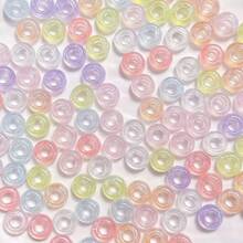 200/300pcs Mixed Color Pony Beads, Large Hole Barrel Beads For Dreadlocks, Jewelry Making Beads, Suitable For DIY Bracelets, Jewelry, Necklaces, Dreadlock Making Beads, Handmade Braided Bags - Multicolor - View 3