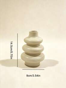 1件/3件波希米亞風花瓶，現代家居裝飾，極簡桌面擺飾，幾何設計，樹脂材質，適用於餐廳、客廳、婚宴餐桌，圓葫蘆形花瓶，北歐風裝飾，情人節、婚禮、生日、節日、畢業季禮物 - 米色 - 查看 10