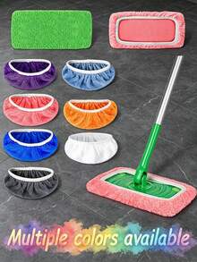 Extra Large (Mop Not Included) Reusable Microfiber Mop Pads, Microfiber Cleaning Mop Replacement Pad,Flat Mop Replacement Cloth Cover Mop,Super Absorbent Reusable Mop Pad, Compatible With XL Mop, Dry And Wet Wiping | Connector Pad | Cleaning Cloth, - Multicolor - View 12