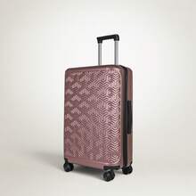 JLY 3-Piece Luggage Set Hard Shell Suitcases ABS+PC, Spinner Wheels, TSA Lock, Lightweight Travel Set - 玫瑰金色 - 查看 3