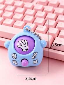 5/10/20/30pcs Adult Stress Relief Random Color Mini Fun Finger Guessing Game, Rock Paper Scissors Guessing Egg Keychain Pendant, Party Gift - Decompression Pendant - View 3