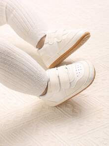0-1 Year Old Infant Boy Casual Shoes, Comfortable Soft Non-Slip Shoes, Newborn Infant Pure White TPR Soft Rubber Non-Slip Sports Shoes - White - View 7