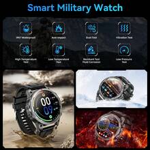 Hwagol 1.53 Inch Women's Smart Watch For Men Women (Answer/Make Calls) Men's Smart Watch With Sport Mode, Sleep Tracker, Pedometer,Custom Wallpaper Fitness Tracke Smartwatch Compatible Android IOS 410 MAh BatteryDK68 - Grey - View 7
