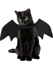 Cánh dơi cho thú cưng, trang phục Halloween - có thể điều chỉnh, chất liệu polyester mềm, phù hợp cho mèo và chó nhỏ, hoàn hảo cho nhập vai Halloween và hóa trang vui nhộn, Halloween, trang trí Halloween, trang trí mùa thu, phong cách Gothic, đồ phù thủy, hài hước, thiết kế cánh dơi Gothic thanh lịch - A - Xem 2