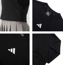 Adidas Áo thun nữ tay ngắn cổ tròn FI SL BB TEE phong cách retro thể thao thường ngày. - màu đen - Xem 5