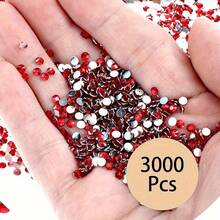 3000Pcs Of 4MM Resin Rhinestones, Rhinestones For Gluing Onto Fabric, Sequin Embellishments, Flatback Crystals, Bling Diamonds For Nails, Clothing, Mugs, Bottles, Diy Crafts, Decoration - Rhinestones - View 6