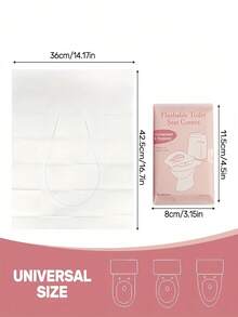 Disposable Toilet Seat Covers, Portable Soft Comfortable, Individually Wrapped, Suitable For Most Toilets, Easy To Use For Travel, Camping, Hotel And Public Restrooms, Disposable Protection, Essential For Airplane, Camping, Hotel Supplies, Travel Necessities - Multicolor - View 8
