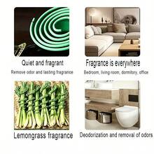 Lemongrass Incense Coils - Natural Incense Spirals | Long Burning Time | Perfect For Patio, Porch, Poolside, Camping And Garden | Summer Gift And Home Decor, Outdoor Incense Coils - Lemongrass Spiral Incense - View 8