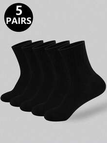 5/10/20 Pairs Unisex Casual Sports Socks, Suitable For Daily Indoor And Outdoor Wear - Multicolor - View 6