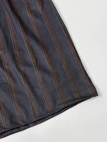 4pcs Men's Striped Print Pattern Allover Shorts, Summer Thin Breathable Casual Comfortable Home Sleep Shorts, Elastic Loose Fit, Multi-Color Combo Set - Multicolor - View 7