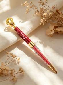 Custom Engraved Personalized Quicksand Ballpoint Pen, Custom Ballpoint Pen, Anniversary Gift, Bridesmaid Gift, Wedding Gift, Valentine's Day Gift - Round - View 11