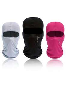 Bộ 3 mặt nạ trùm đầu, mặt nạ trượt tuyết unisex, khăn choàng chống gió, chống tia UV, thích hợp cho xe máy, trượt tuyết và đạp xe. - A - Xem 40