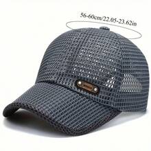 1 pieza [Secado rápido|Transpirable] Gorra de béisbol transpirable de secado rápido para hombres | Visera de pico de pato de malla ligera, adecuada para correr, senderismo, actividades al aire libre, gorra casual de primavera/verano, regalo de Navidad, Carnaval y Día de la Independencia - Multicolor - Ver 4