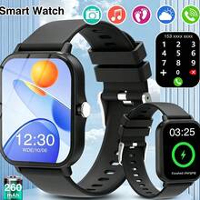 ZhiKexing Reloj inteligente deportivo con pantalla HD de 1.83 pulgadas, gran capacidad de batería, llamadas Bluetooth, reproducción de música, múltiples modos deportivos, adecuado como regalo para amigos y parejas, compatible con Android e iOS - Ver 2