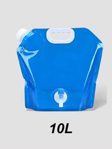 Large Capacity Transparent Foldable Water Bag With Reinforced Handle And Spigot, Portable, PE Material, Suitable For Camping, Hiking, Emergency Water Storage, Cycling And Travel - Multicolor - View 11