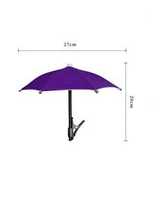 Mini Outdoor Phone Sunshade Umbrella With Universal Clip, Anti-Glare Sunshade Cover, UV Protection, Essential For Outdoor Activities, Suitable For All Smartphones, Protects Phone From Rain And Sunlight, Travel Essential, Outdoor Sports, Learning, Beach Travel, Holiday Essential - Multicolor - View 18