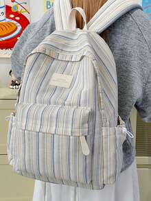 LECEY Mochila casual versátil de gran capacidad - Azul - Ver 4