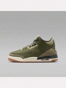 Teenager AIR JORDAN 3 RETRO BG RT Basketball Shoes Low-Top DM0967-202 - Green - View 1