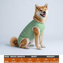 1 buah PETCHIC Dog Recovery Suit, Viscose Steril/Neuter Surgery Suit, Cocok Untuk Anjing Jantan Dan Betina, Alternatif Untuk Semprotan Pengusir, Pakaian Pelindung Kondisi Kulit (Hijau) - Hijau - View 16