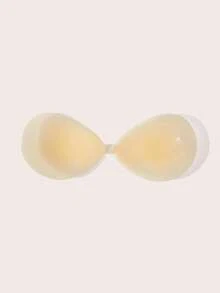 Lignisse Reusable Silicone Adhesive Bra For Women, Strapless Backless Sticky Push Up Bra, Invisible No Show Self Adhesive Bra For Wedding, Party & Everyday - Multicolor - View 8