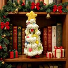 Desk Goose Christmas Outfits Cute Christmas Tree Suit For 7 Inch Mini Goose Statue, Home Office Decoration - White - View 4