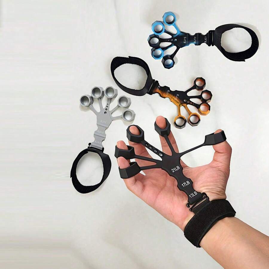 2pcs Adjustable Grip Strength Trainer, Equipped With 6 Resistance Levels - Perfect For Office Workers, Musicians, Arm Training Enthusiasts - Ergonomic Design, Non-Slip, Portable Hand Exerciser - Multicolor - View 1