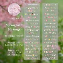 JotBox Four Seasons Whisper PET Die-Cut Tape Stickers, All-Match Daily Life Decorative Stickers For Planner Scrapbooking And Collage - Whispers Of the Four Seasons - View 14