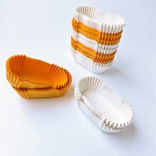 Oval Cake Paper Liners, Greaseproof Baking Cups, Cake Inserts, Baking Tools, Cake Tools - Oval Cupcake Liners - View 6
