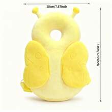 A Soft Baby Carrier Backpack With An Adjustable Plush Backrest In The Shape Of A Cartoon Animal, Made Of Colorful Polyester Fiber. - Green Frog - View 5