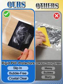 Easy Insert Photo Protector For 3x4in Pictures - Side-Loading To Keep Baby Picture/Special Memories , Pregnancy Journal Must Haves, Pregnancy Gifts For Expecting Mom, - Horizontal - View 4