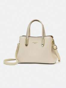 Dedoo Light Luxury Fashion Versatile Multi-Compartment Large Capacity Handbag & Crossbody Bag - Beige - View 3