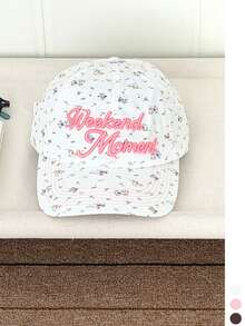 Brown Soft Top Student Personalized Letter Embroidered Minimalist Embroidered College Style Cute Sweet Plaid Baseball Cap Women Spring Summer Thin Long Brim Sun Protection Street Baseball Cap Plaid Baseball Cap American British College Style Unisex Large Head Circumference Sun Protection Sports Baseball Cap - Multicolor - View 15