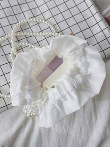 This Mini Pearl Handbag Showcases A Youthful And Vibrant New Style, And Is Also A Great Gift For Friends. - Beige - View 5