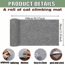 Self-Adhesive Cat Scratch Pad, Cuttable Cat Carpet Mat, Furniture Sofa Corner Indoor Sofa Wall Protection Sticker - 30*100cm - View 3