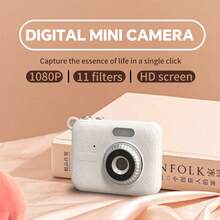 Mini Retro 1080p HD Digital Camera, Neck-Worn Portable With Display, Compact Camera180mAh - View 1