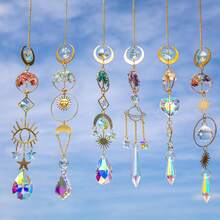 1/6pcs Crystal Rainbow Maker Sun Catcher | Perfect Home Decor, Fall Decoration, Wedding Or Thanksgiving Gift For Girls - Small Tree Of Life - View 5