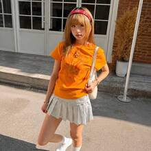 Women Tops - Orange - View 2