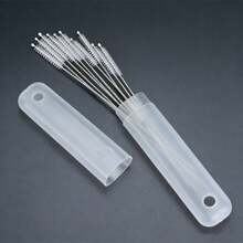 1/5/10pcs,Extra-Long Straw Cleaning Brush, Multi-Purpose Cleaning Brush Set, Straw Brush, Pipe Brush, Long Straw Brush; Suitable For Cleaning Teapots, Hard-To-Reach Corners, Metal Milkshake Straws, And Sippy Cups; Soft And Flexible Cleaning Tool. - Multicolor - View 2